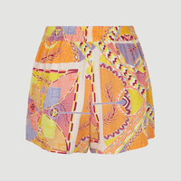 Zomershort Amiri met hoge taille | Yellow Scarf Print