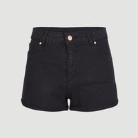 Short Essential Stretch met halfhoge taille | Black Out