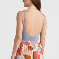 Short Jarrah Woven met hoge taille | Patchwork Print