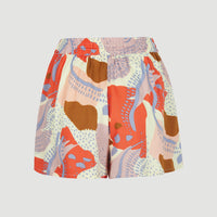 Short Jarrah Woven met hoge taille | Patchwork Print