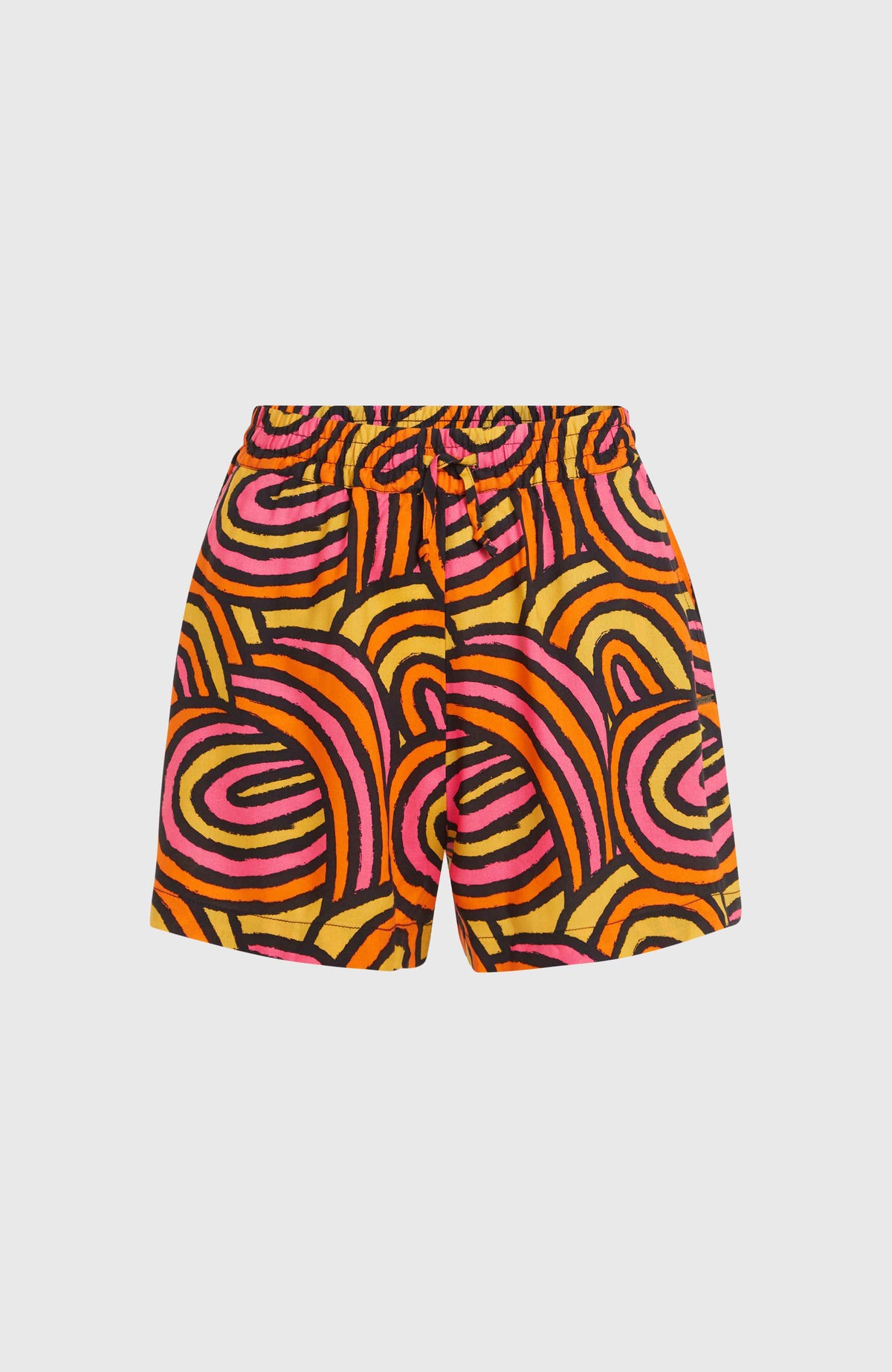 Amiri Beach short | Orange Rainbow Stripe