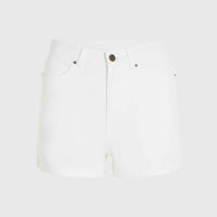 Essentials stretchshort met vijf zakken | Snow White