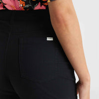 Essentials stretchshort met vijf zakken | Black Out