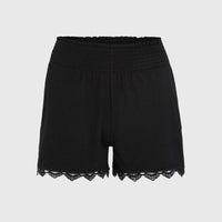 Essentials Ava Smocked short | Black Out