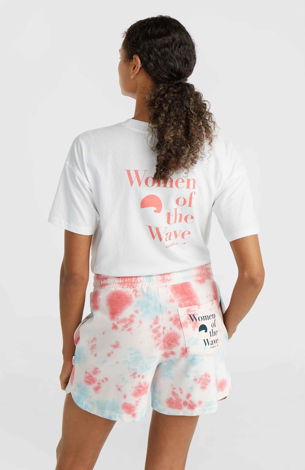Women of the Wave sweatshort | Pink Ice Cube Tie Dye