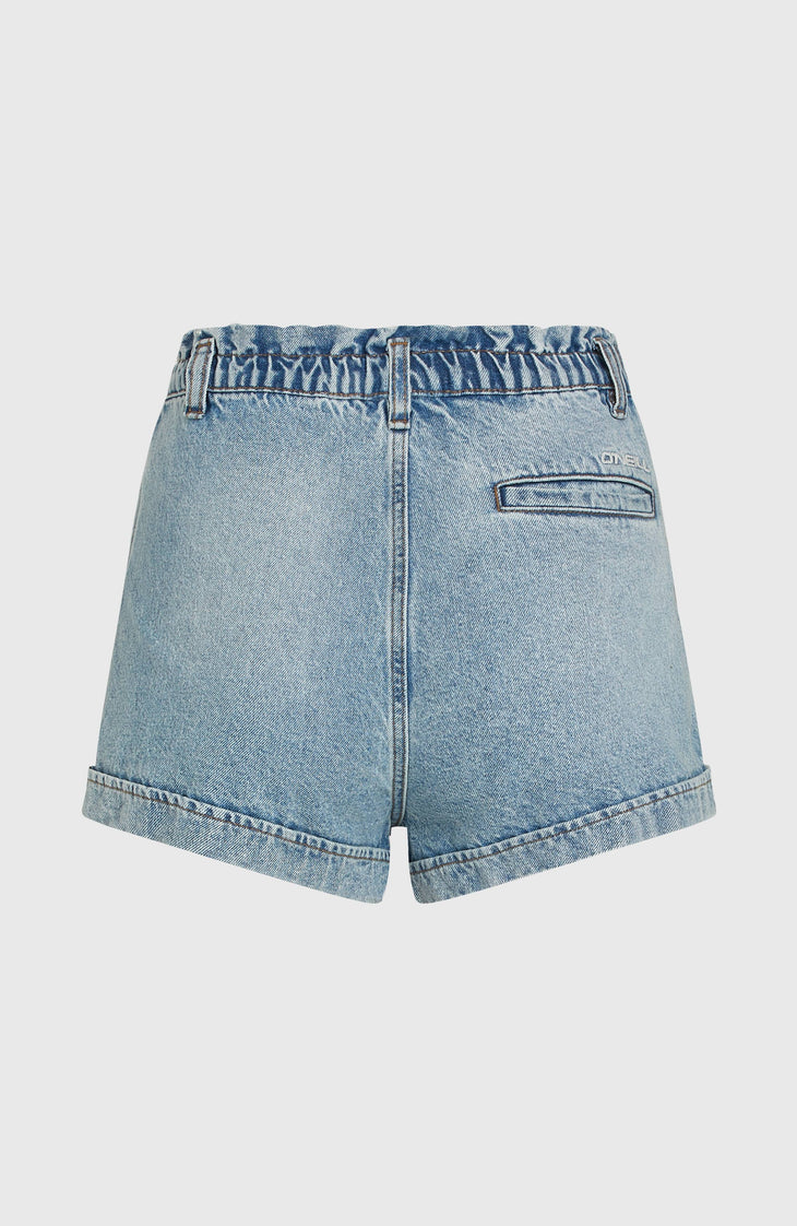 Tasia Paperbag short | Denim Blue