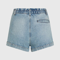 Tasia Paperbag short | Denim Blue