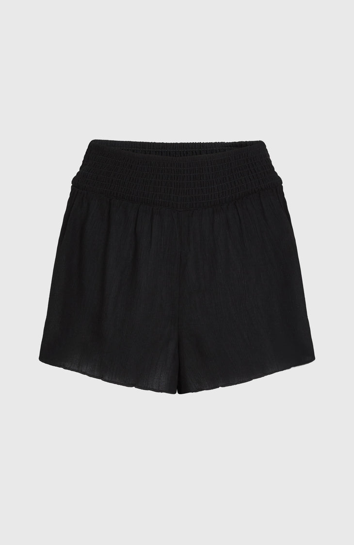 Johnny Smocked Waist short | Black Out