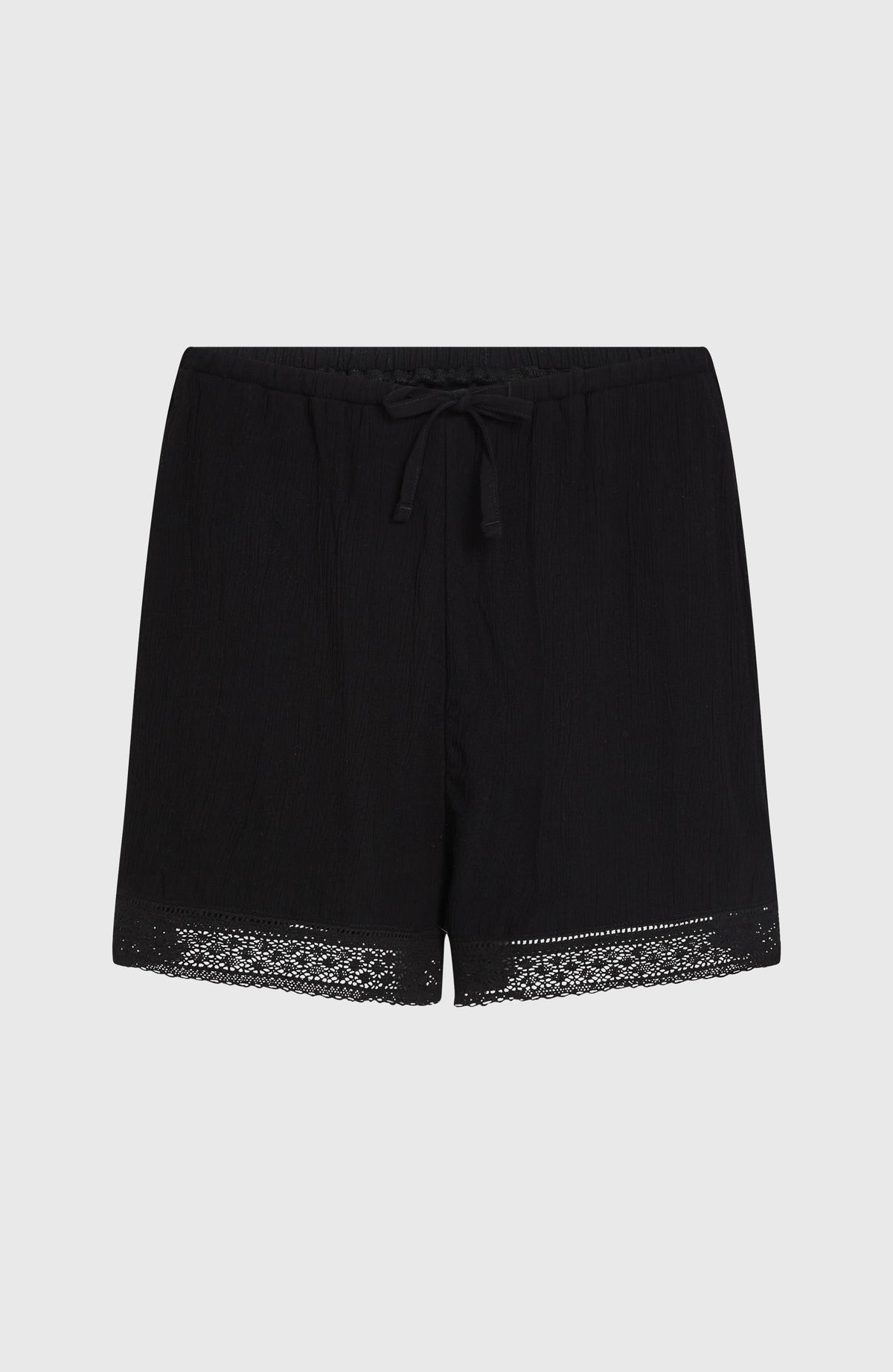 Essentials Embroidery short | Black Out