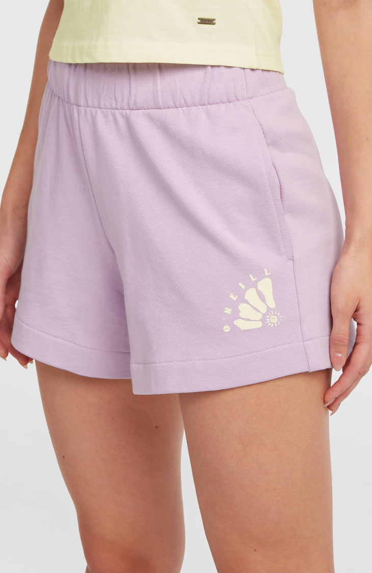 Women of the Wave sweatshort | Pale Lavender