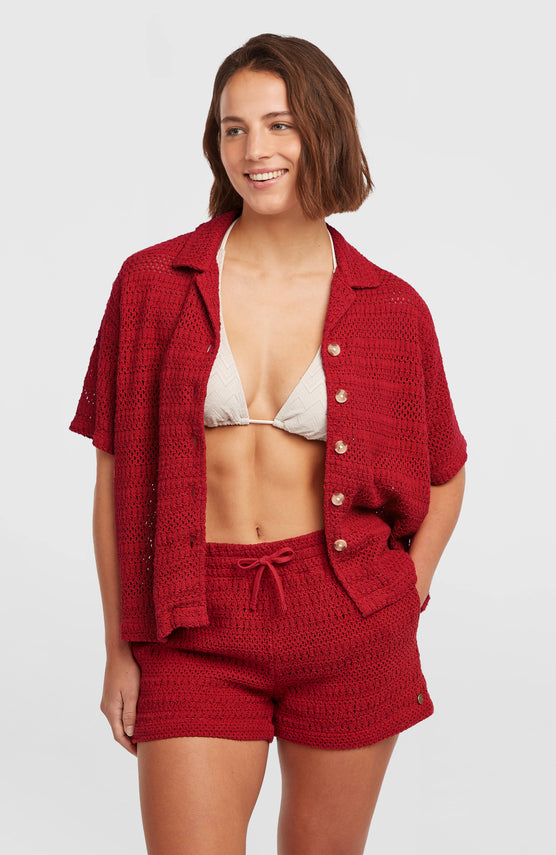 O'Riginals Crochet short | Midnight Poppy