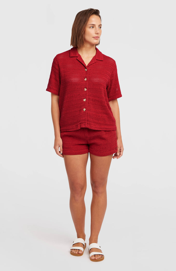 O'Riginals Crochet short | Midnight Poppy