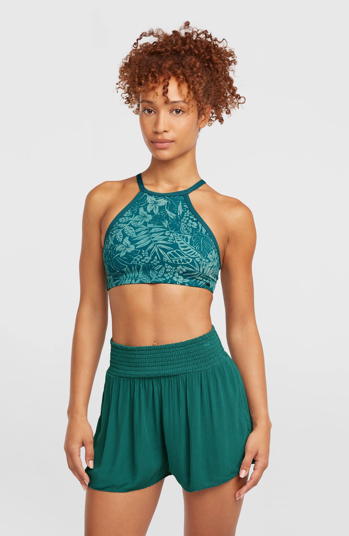 Johnny Smocked Waist short | Botanical Heat