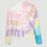 Women Of The Wave Crew Sweatshirt | Blue Tie Dye