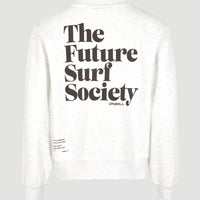 Future Surf Crew Sweatshirt | White Melange
