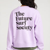 Sweater Future Surf Society Crew | Purple Rose