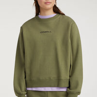 Sweater Future Surf Society Crew | Deep Lichen Green