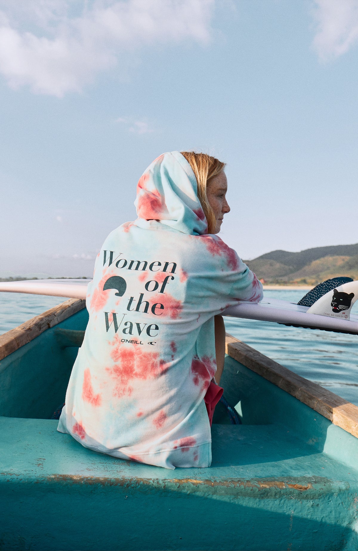 Women of the Wave hoodie | Pink Ice Cube Tie Dye