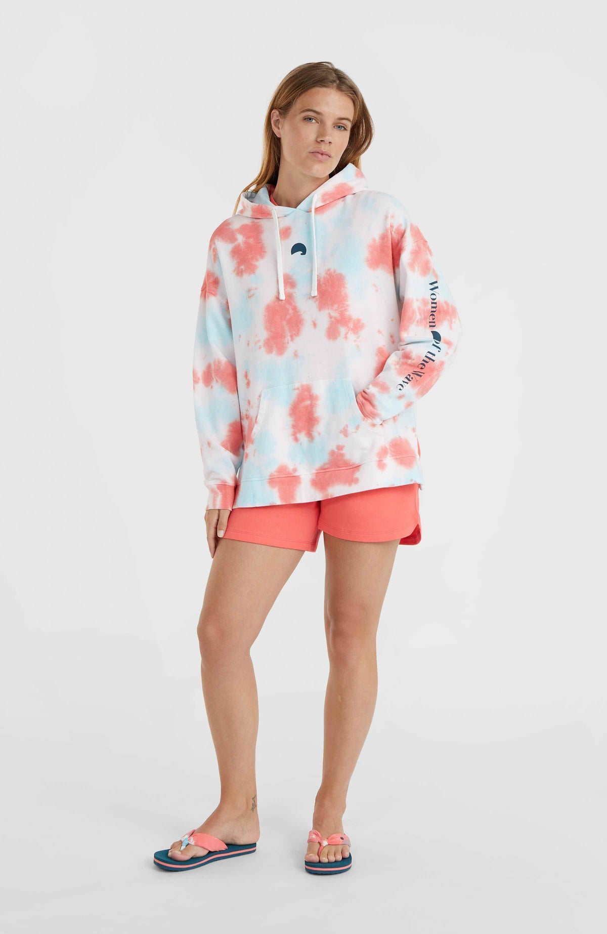 Women of the Wave hoodie | Pink Ice Cube Tie Dye