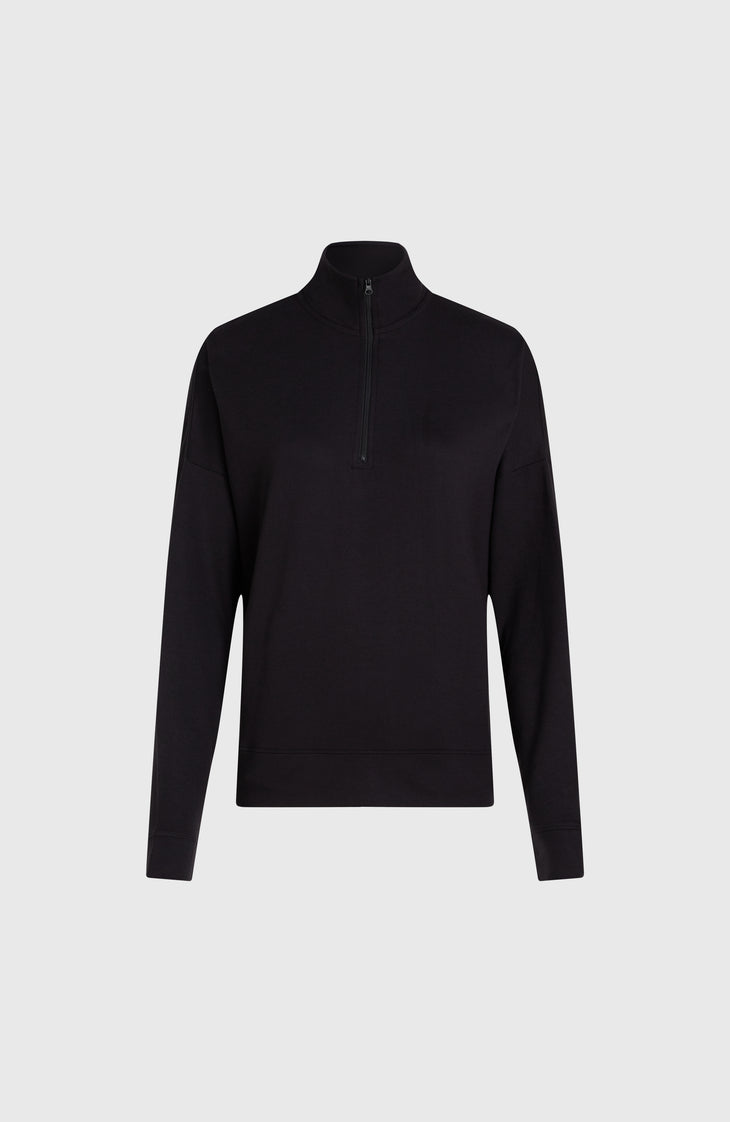 Sweater met halve rits | Black Out