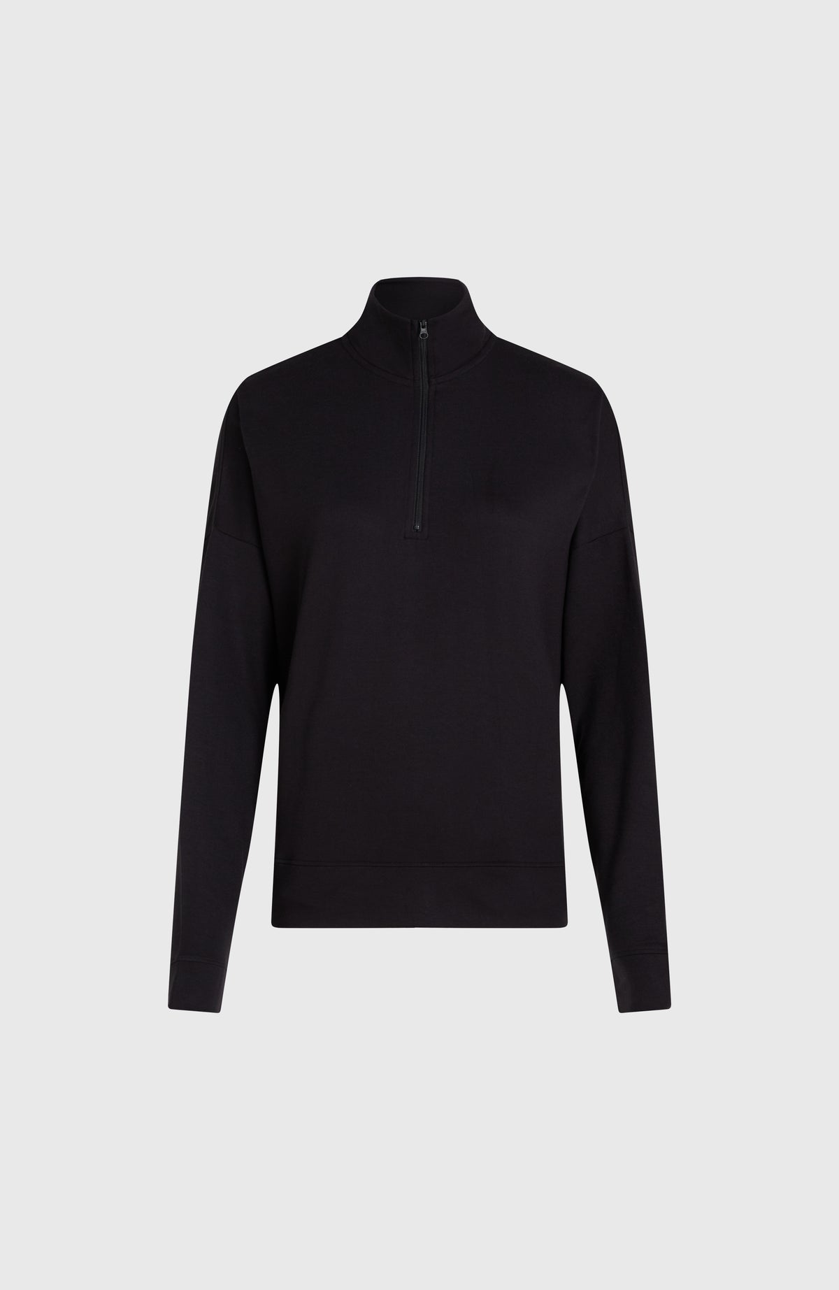 Sweater met halve rits | Black Out