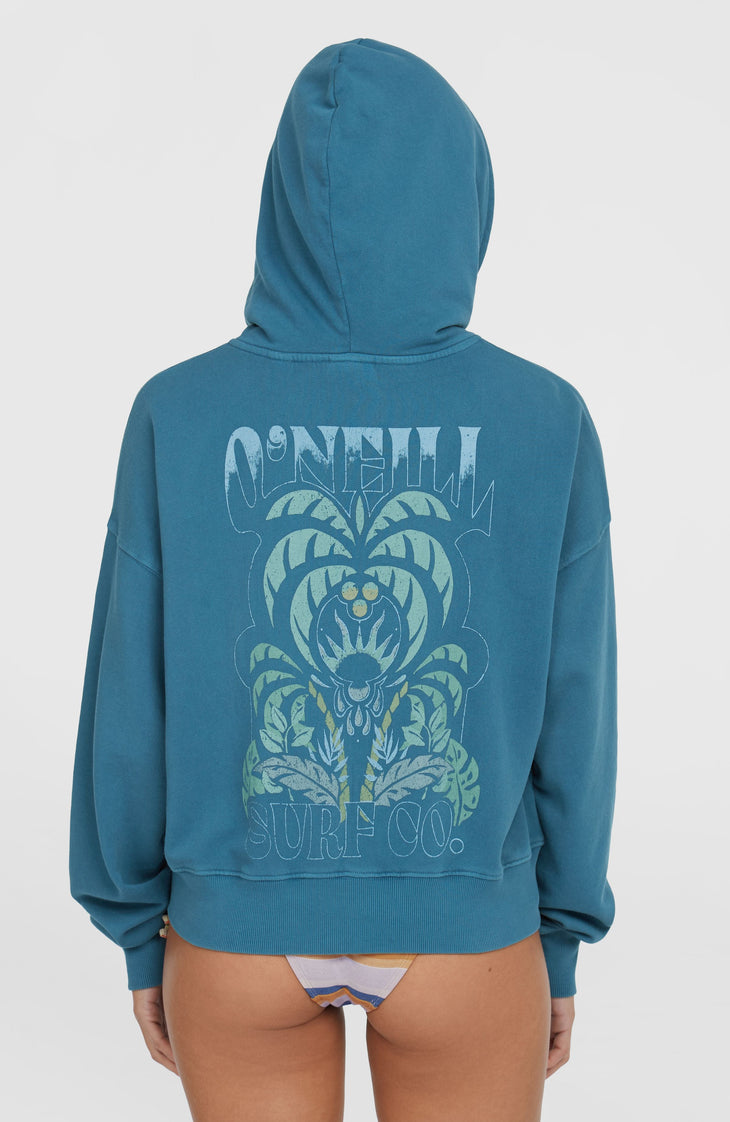 Beach Vintage capuchonvest met volledige rits | Copen Blue