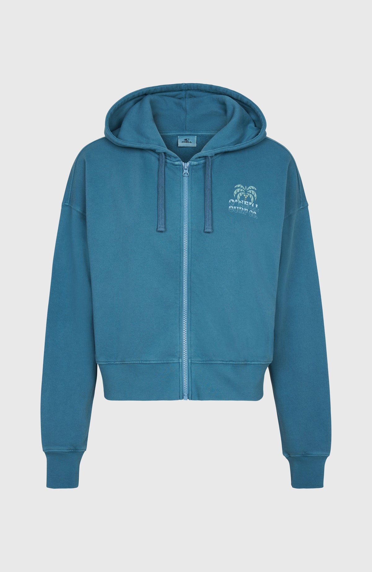 Beach Vintage capuchonvest met volledige rits | Copen Blue