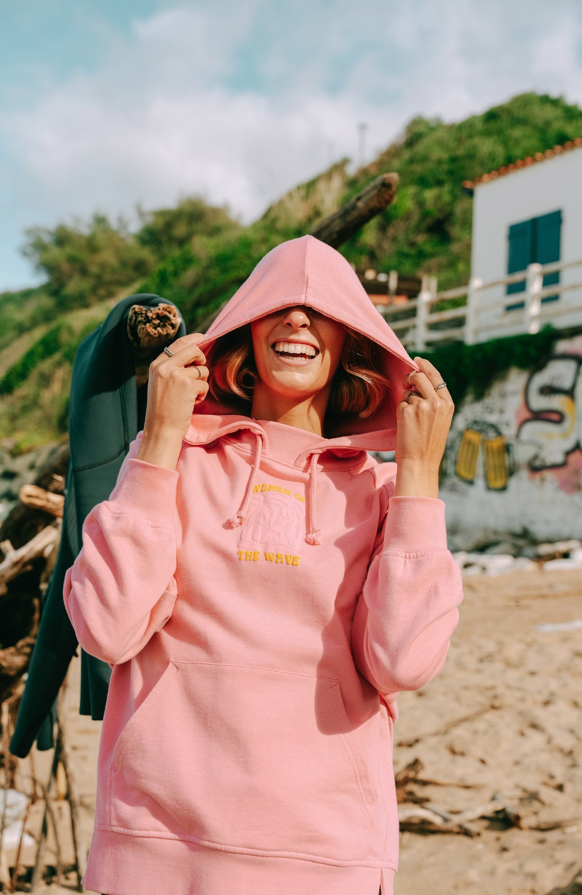 Women of the Wave hoodie | Desert Rose