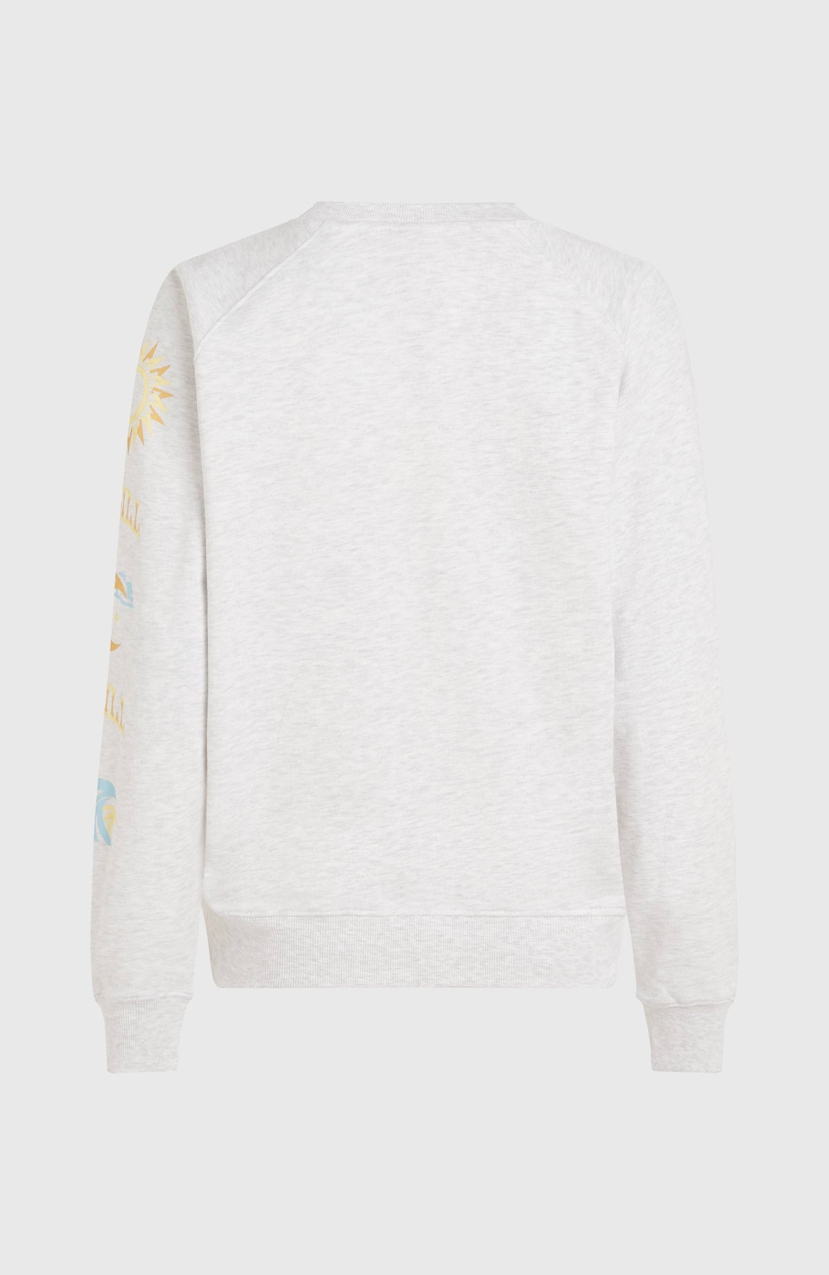 Beach Vintage Crew sweater | White Melange