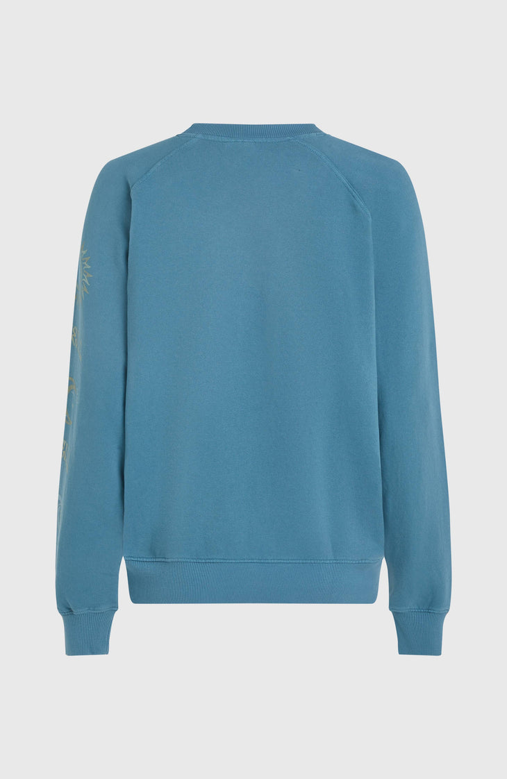 Beach Vintage Crew sweater | Copen Blue