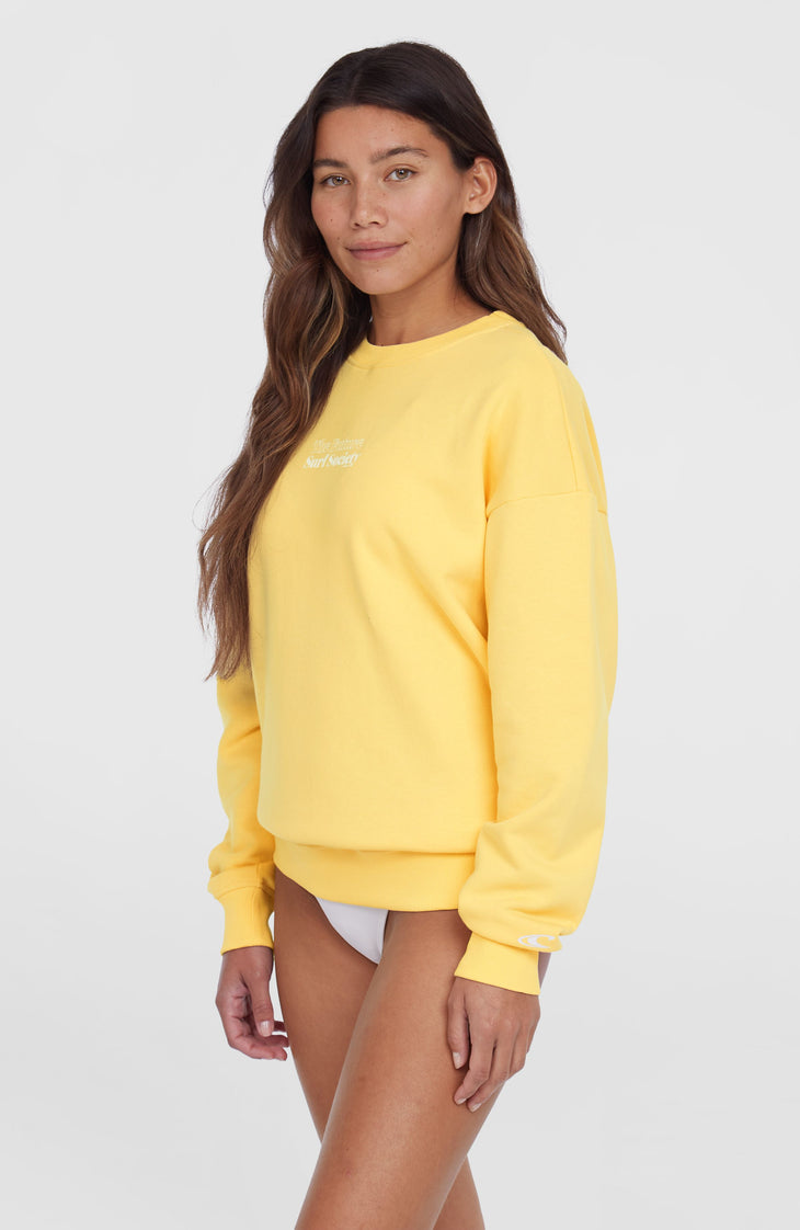 Future Surf Crew sweater | Tender Buttercup