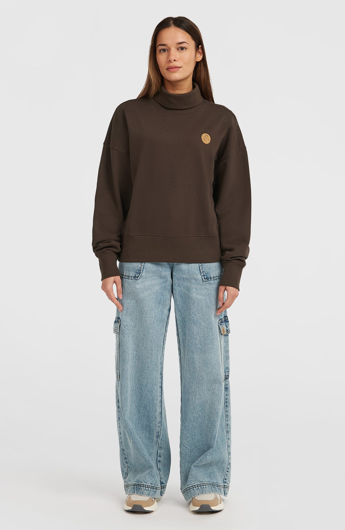 O'Riginals sweater met hoge hals | Coffee Bean