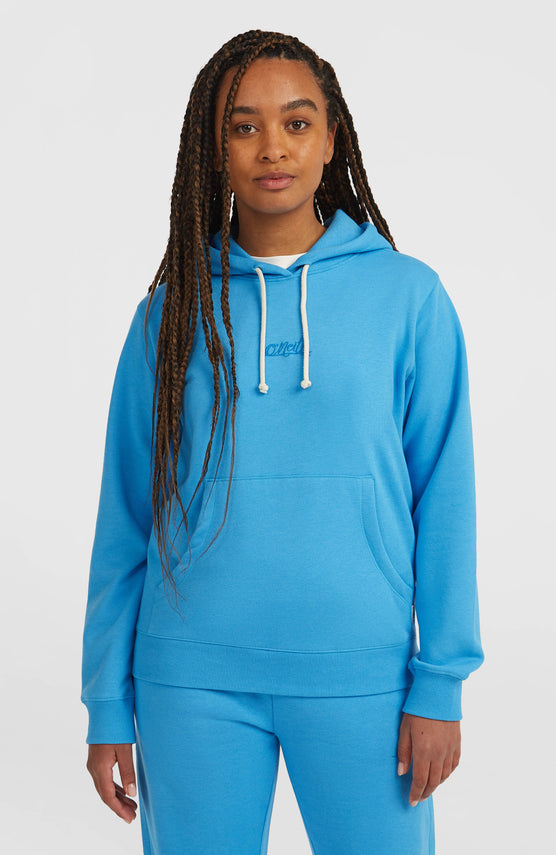 Essentials Script hoodie | Blue Poppy