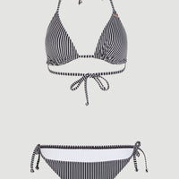 Capri - Bondey Triangelbikiniset | Black Simple Stripe