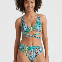 Bikini Sofie - Love Longline Triangle | Blue Comic Seaweed