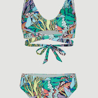 Bikini Sofie - Love Longline Triangle | Blue Comic Seaweed