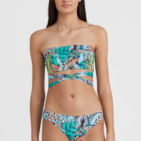 Bikini Jen - Maoi Bandeau | Blue Comic Seaweed