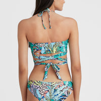 Bikini Jen - Maoi Bandeau | Blue Comic Seaweed