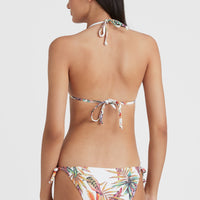 Bikini Capri - Bondey Triangle | White Tropical Flower