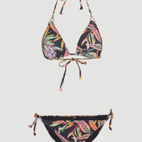 Bikini Capri - Bondey Triangle | Black Tropical Flower