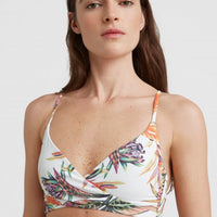 Bikini Baay - Maoi Bralette | White Tropical Flower