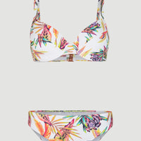 Bikini Julia Wb - Rita Moulded Wire | White Tropical Flower