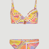 Bikini Julia Wb - Rita Moulded Wire | Yellow Scarf Print