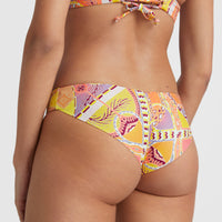Bikinibroekje Maoi | Yellow Scarf Print