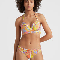 Bikinitop Panama Mould Wire Bra | Yellow Scarf Print