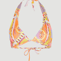 Bikinitop Sao Mix Mould Halter | Yellow Scarf Print