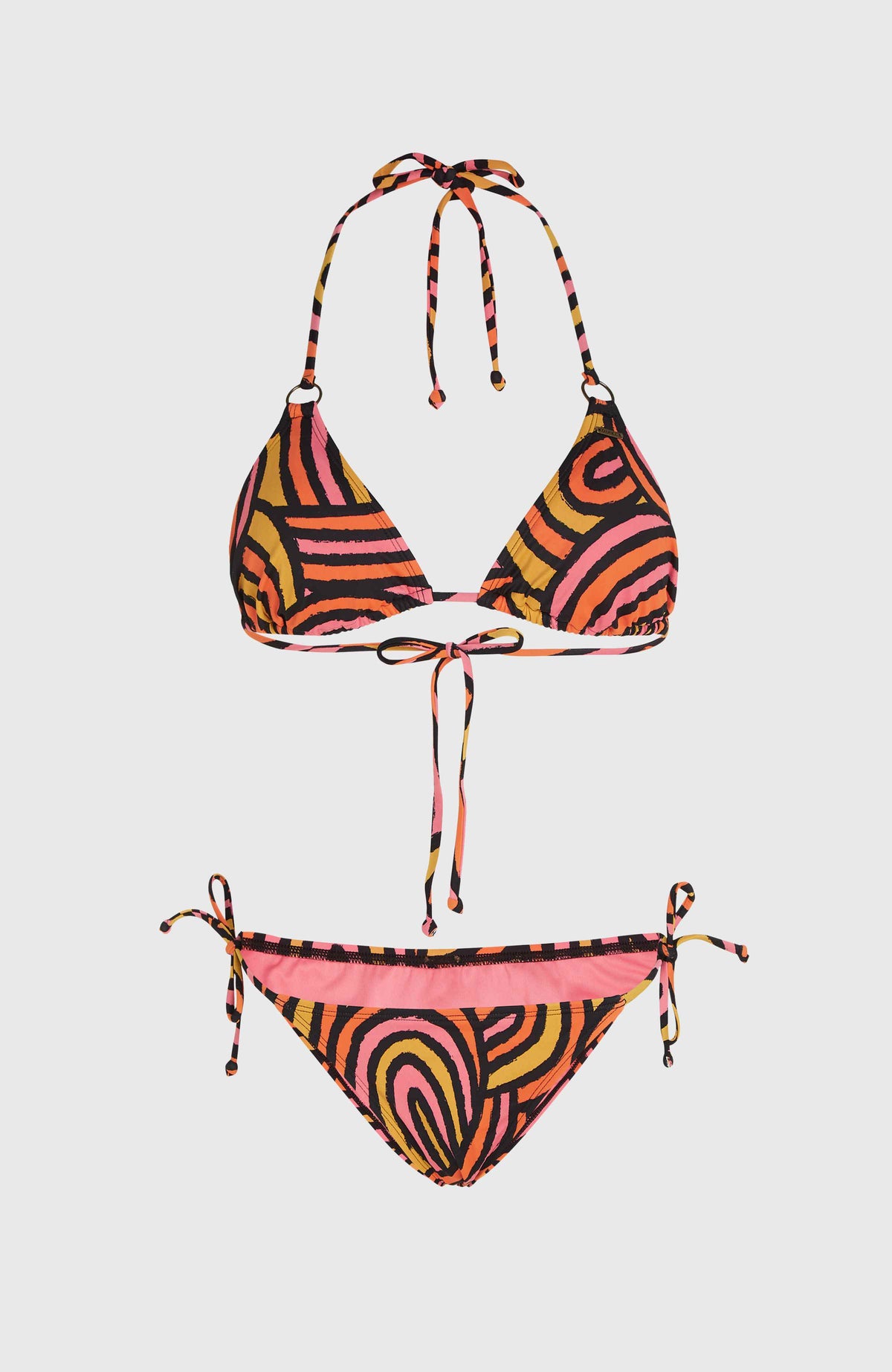 Capri - Bondey bikiniset | Orange Rainbow Stripe