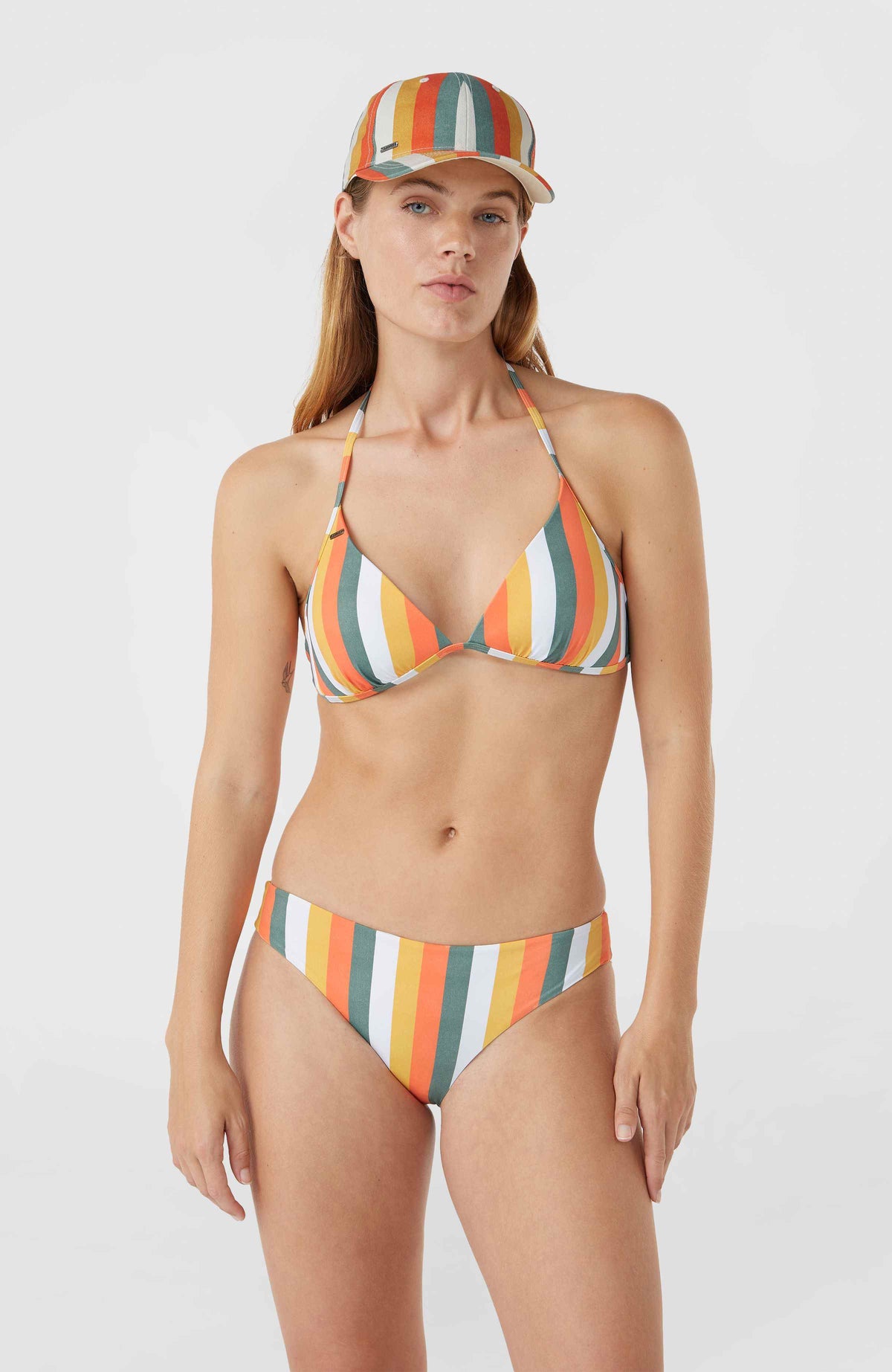 Sao bikinitop | Orange Multistripe