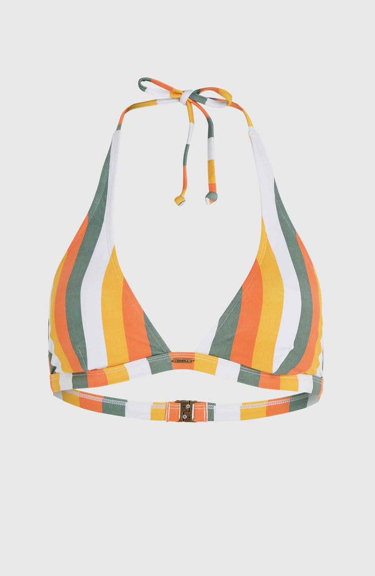 Marga bikinitop | Orange Multistripe