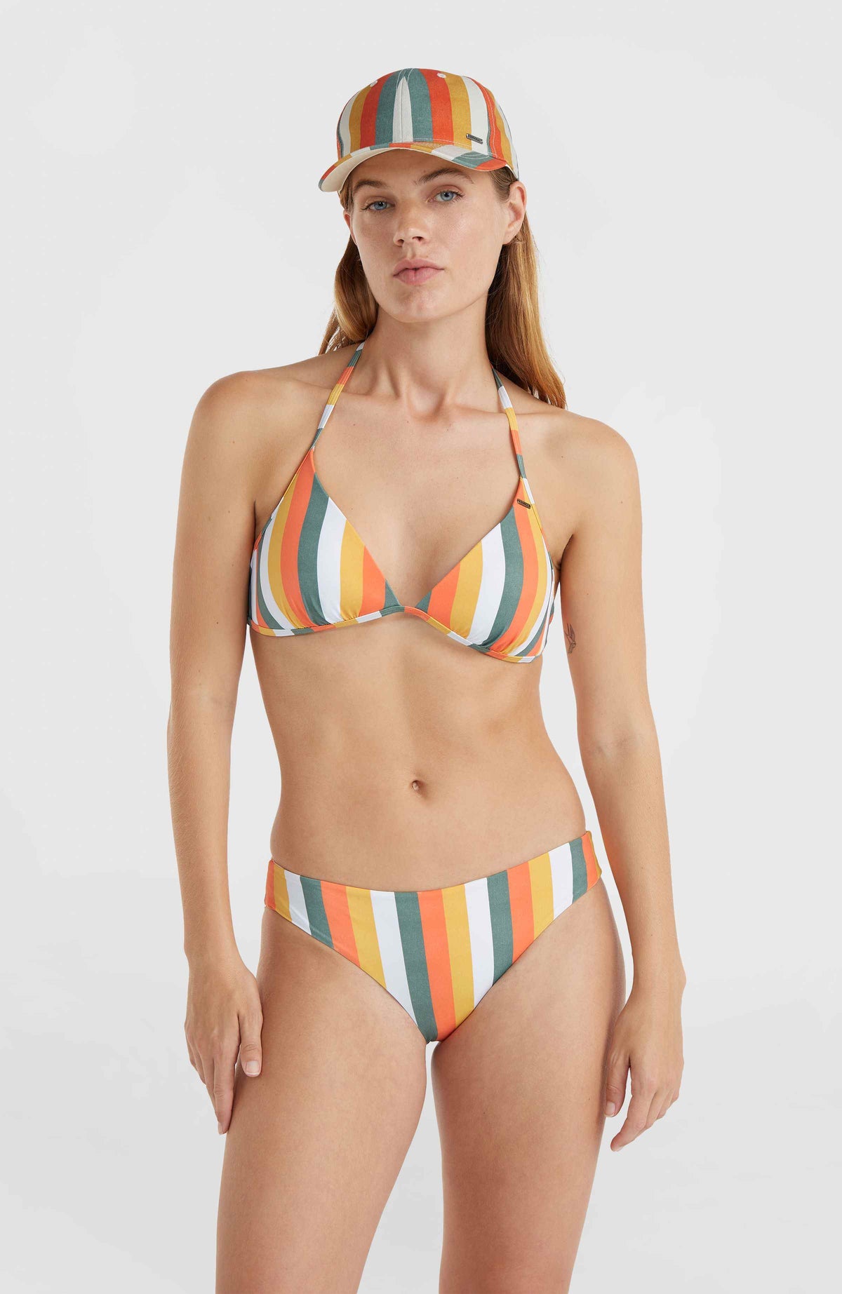 Maoi bikinibroekje | Orange Multistripe